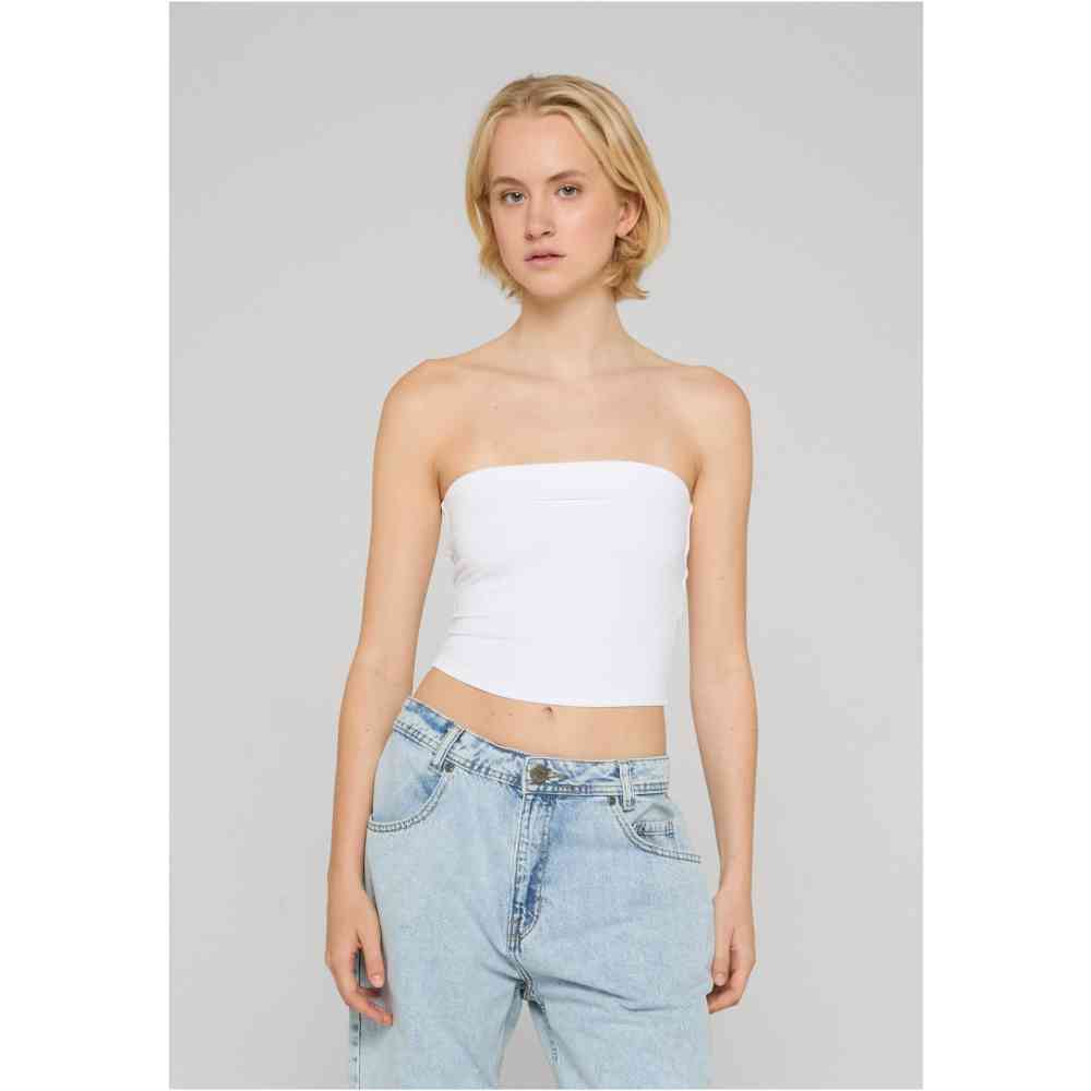 Urban Classics - Bandeau Cropped Top 2Pack Bandeau top - Zwart/Wit